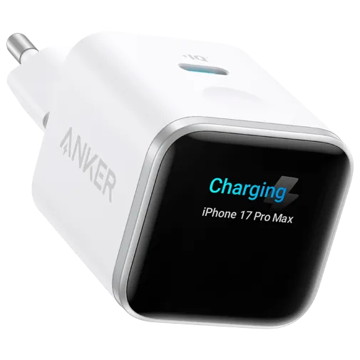 Anker Nano USB-C Fast Charger 45W with Display White