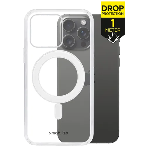 Mobilize PC Back Cover Transparent MagSafe Apple iPhone 15 Pro