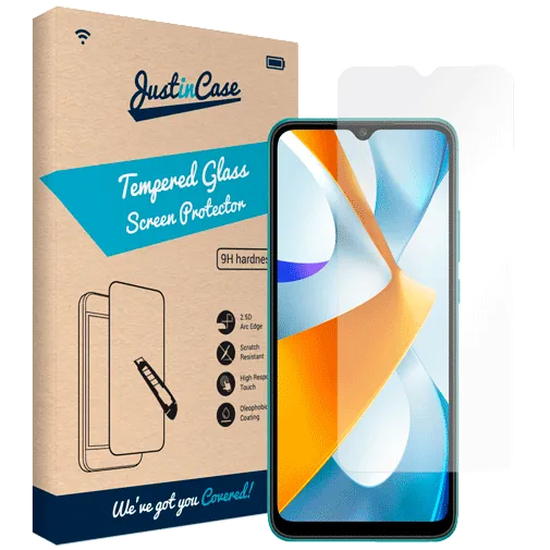 Just in Case Tempered Glass Clear Screen Protector Poco C40
