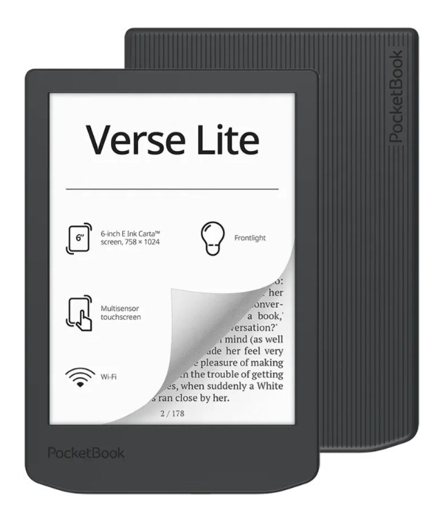 Ebook PocketBook Verse Lite 619 6’ E-Ink Carta 8GB Wi-Fi Gray PB619-T-WW Grey 6 in 1024x758 8 GB