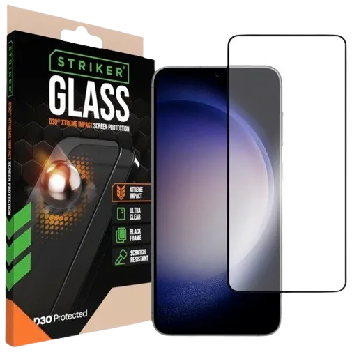 Striker D3O Tempered Glass Edge To Edge Screen Protector Samsung Galaxy S22 5G/S23 5G