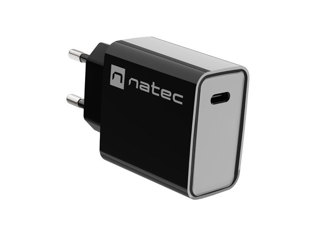 NATEC MAINS CHARGER RIBERA USB-C 20W PD NUC-2060 Black