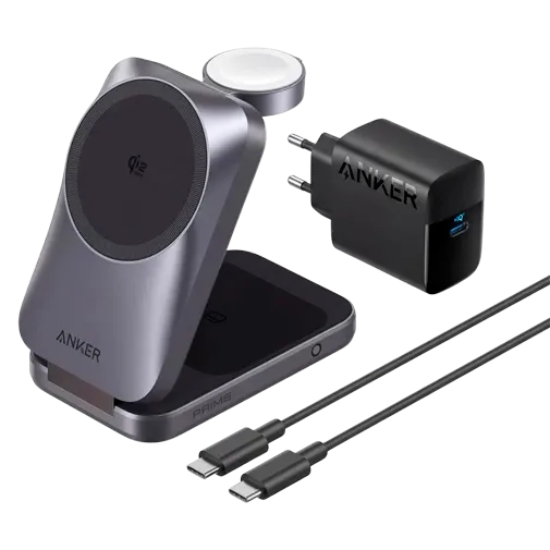 Anker Prime MagGo 3-In-1 Wireless Charger 25W Black