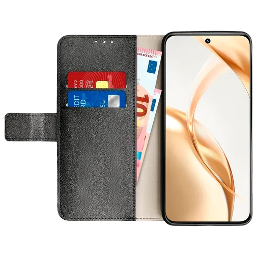 Just in Case Pu-Leather Book Case Black Honor 200