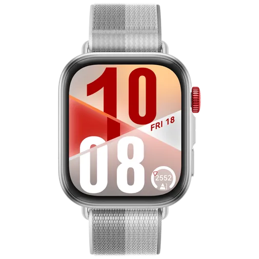 Huawei Watch Fit 4 Silver (Grey Nylon Strap)