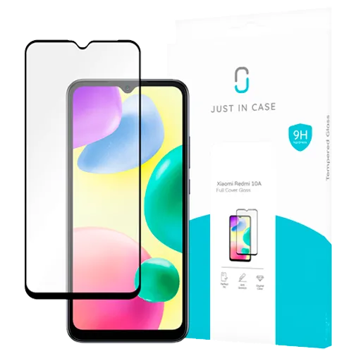 Just in Case Tempered Glass Edge To Edge Screen Protector Xiaomi Redmi 10A