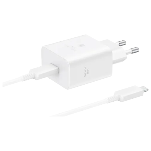 Samsung USB-C Fast Charger 45W + USB-C Cable White