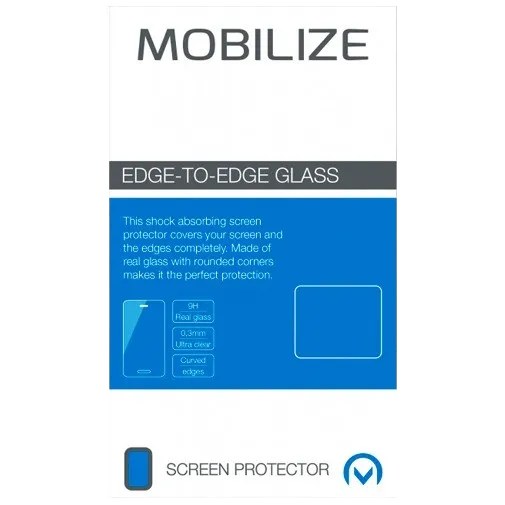 Mobilize Edge-To-Edge Glass Screen Protector Black Samsung Galaxy S10