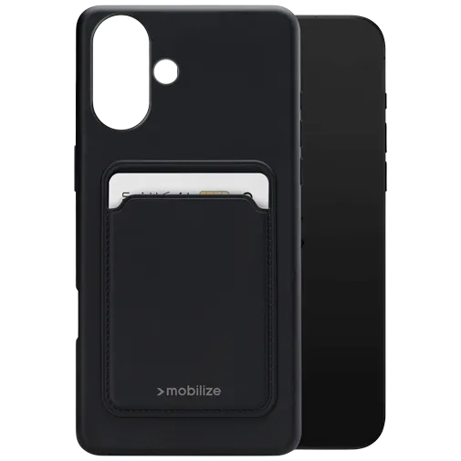 Mobilize Cardcase TPU Back Cover Black Apple iPhone 16 Plus
