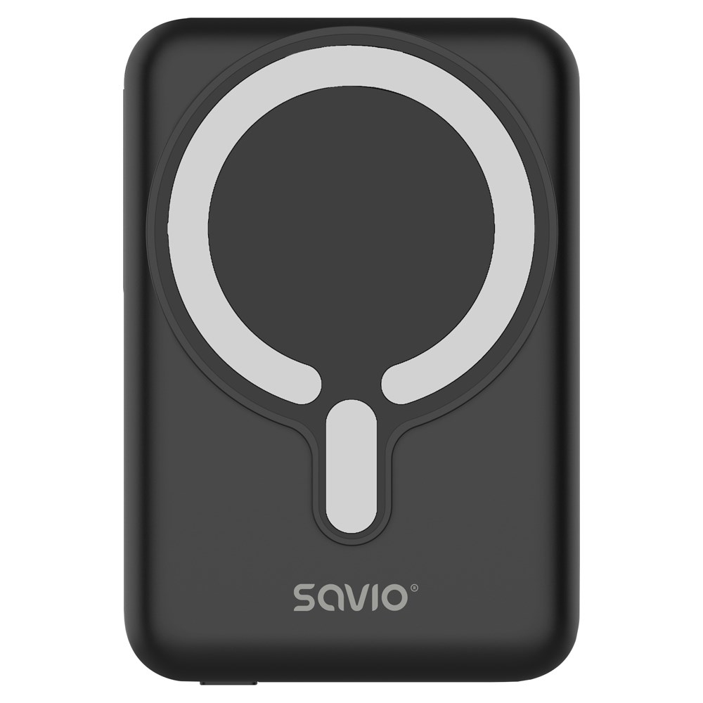 Savio POWERBANK BA-12 10000 mAh, black, magnetic