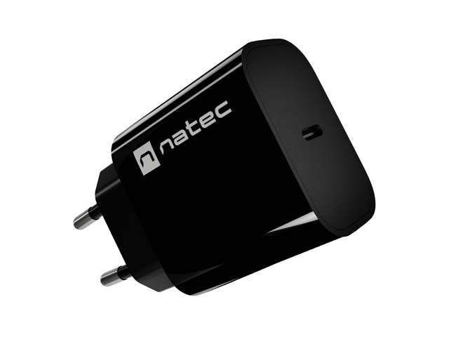 WALL CHARGER NATEC RIBERA 1X USB-C 20W BLACK