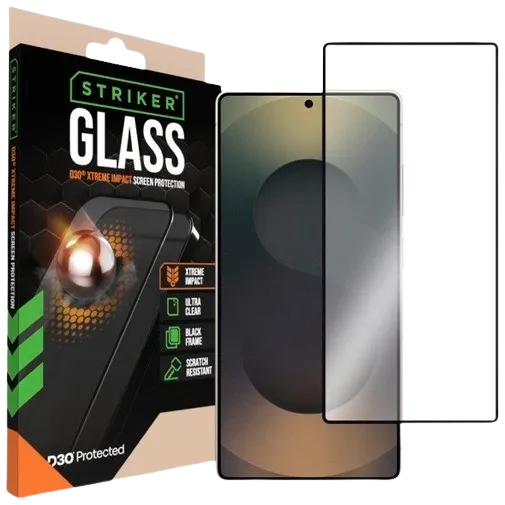 Striker D3O Tempered Glass Edge To Edge Screen Protector Samsung Galaxy S25 Ultra 5G
