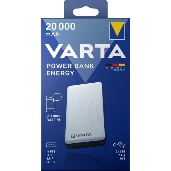 VARTA Energy 20000 Power bank 74 Wh 57978101111