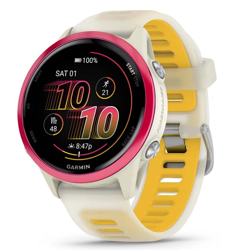 Garmin Forerunner 570 3.05 cm (1.2") AMOLED 42 mm Digital 390 x 390 pixels Touchscreen Pink, White Wi-Fi GPS (satellite) 010-02970-02 1.2 in