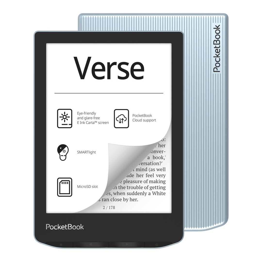 PocketBook Verse reader (629) light blue PB629-2-WW Black, Blue 6 in 1024x758 8 GB