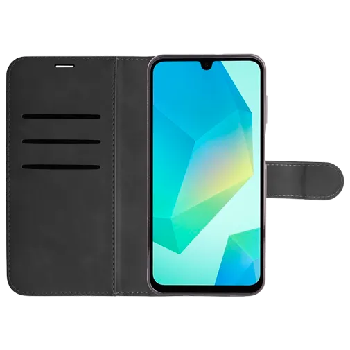 Just in Case Uitneembare Pu-Leather Book Case Black Samsung Galaxy A16/A16 5G