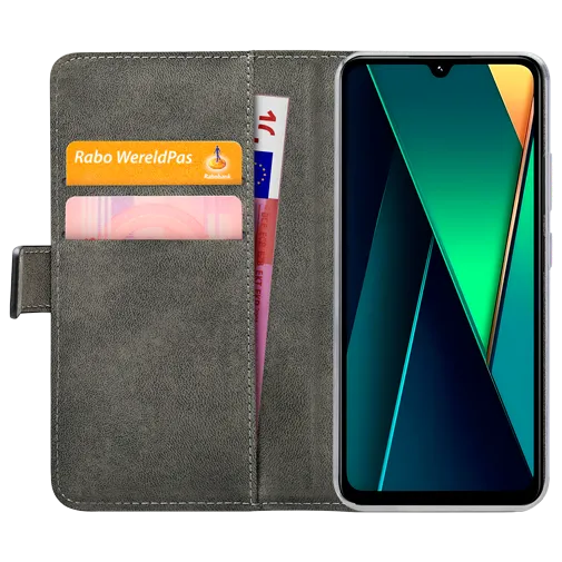 Mobilize Pu-Leather Book Case Black Motorola Moto G75 5G