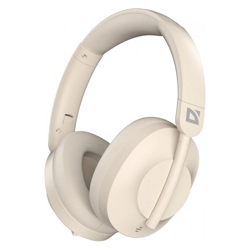 Wireless over-ear headphones Defender FreeMotion B485 ANC 63486 beige Headband