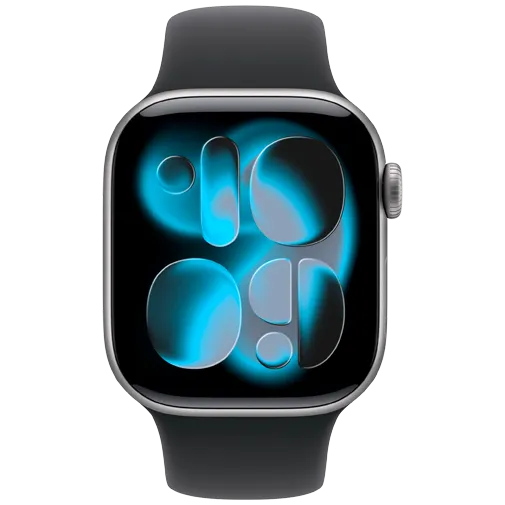 Apple Watch Series 11 42mm Grey (Black Rubber Strap M/L)