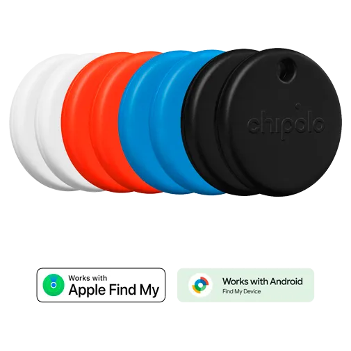 Chipolo POP Black/White/Red/Blue - 8-Pack