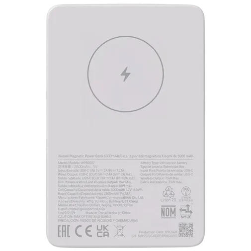 Xiaomi Wireless Powerbank 5.000mAh White