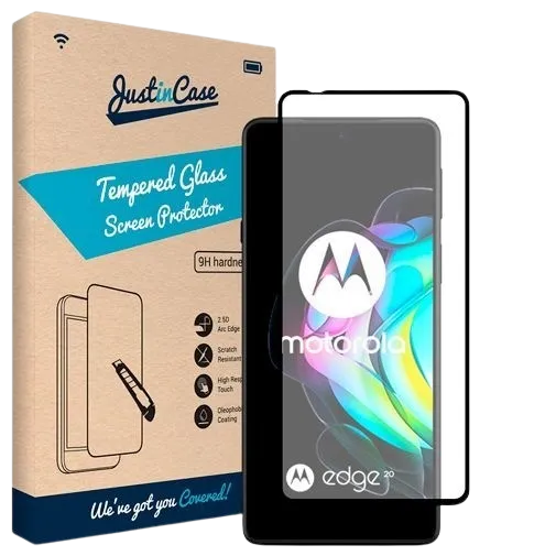 Just in Case Tempered Glass Edge to Edge Screenprotector Motorola Edge 20