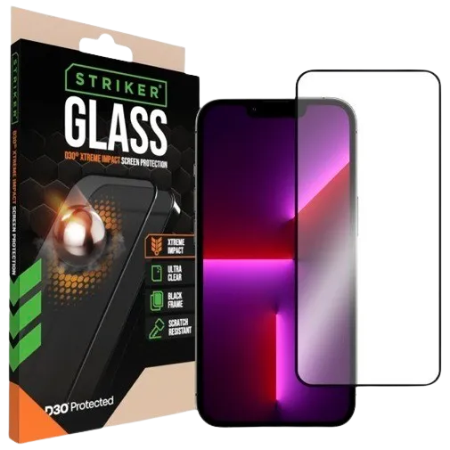 Striker D3O Tempered Glass Edge To Edge Screen Protector Apple iPhone 12/12 Pro