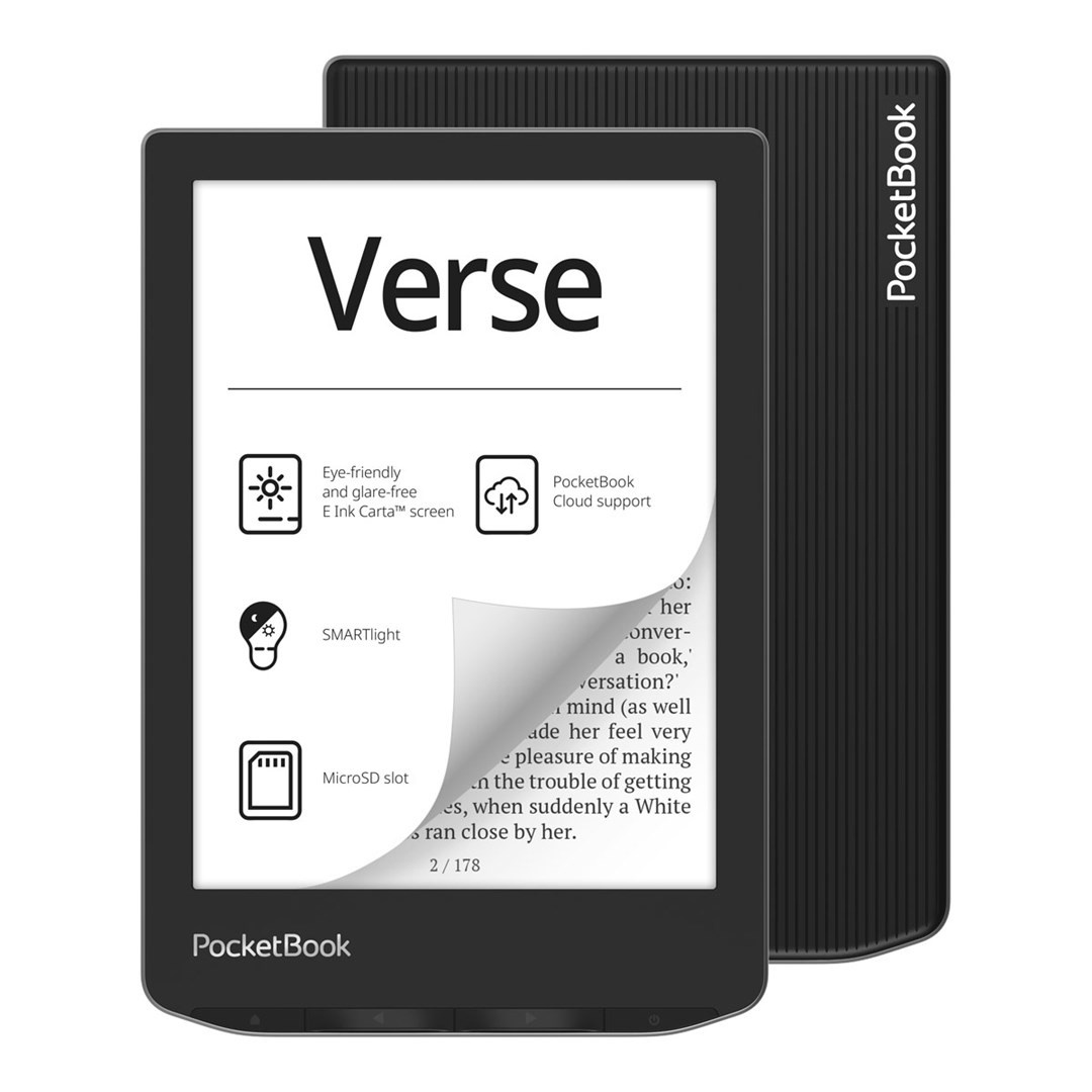 PocketBook Verse (629) reader grey PB629-M-WW Black, Grey 6 in 1024x758 8 GB