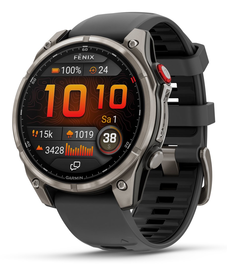 Garmin fēnix 8 Pro 3.56 cm (1.4") AMOLED 47 mm Digital 454 x 454 pixels Touchscreen Graphite, Titanium Wi-Fi GPS (satellite) 010-03198-11 1.4 in
