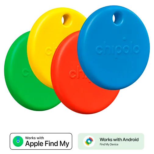 Chipolo POP Red/Blue/Yellow/Green - 4-Pack