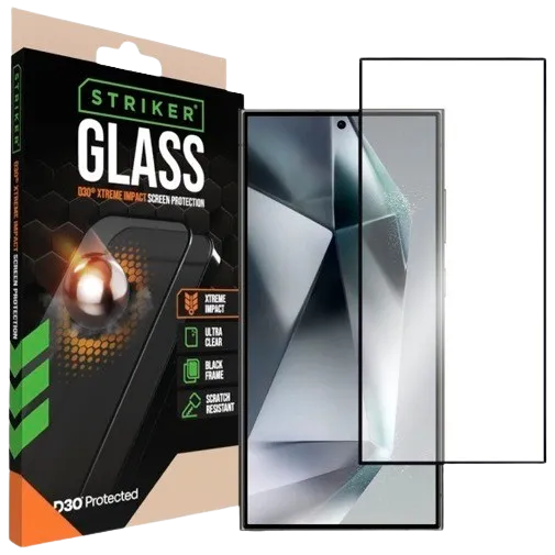 Striker D3O Tempered Glass Edge To Edge Screen Protector Samsung Galaxy S24 Ultra 5G
