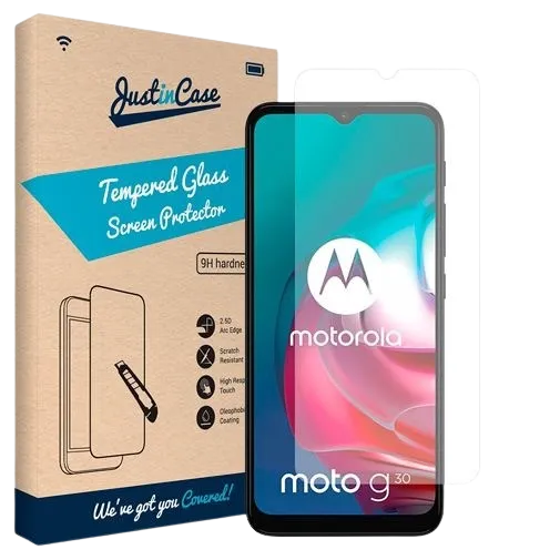 Just in Case Tempered Glass Clear Screenprotector Motorola Moto G10/G30