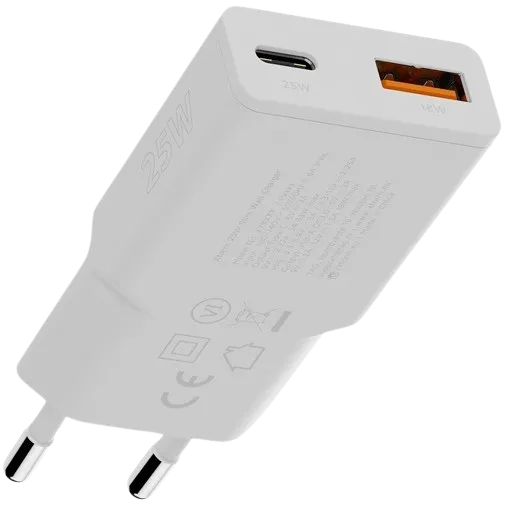 Xtorm Go2 Slimline USB-C Fast Charger 25W White