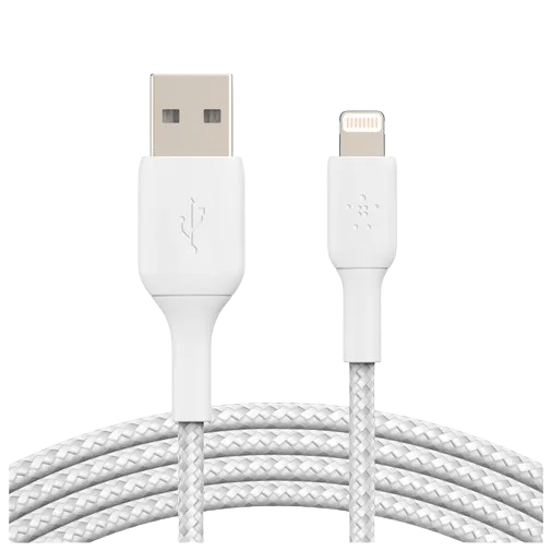 Belkin Boost Charge Lightning Braided Cable 2 Meter White