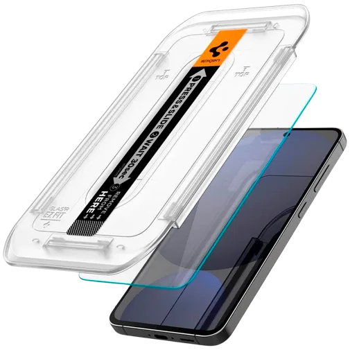 Spigen EZ Fit Tempered Glass Clear Screen Protector with Montageframe Samsung Galaxy S24 FE 2-Pack