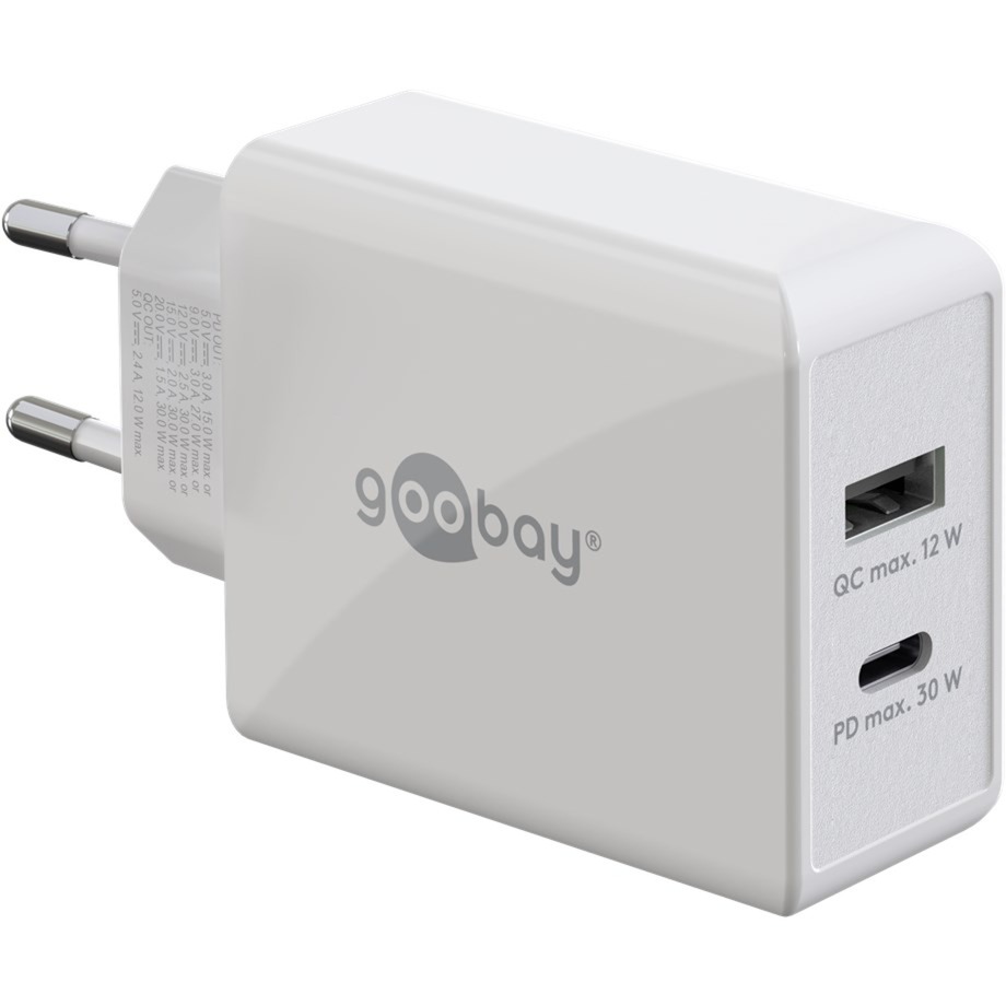 goobay USB-C PD dual 30 W Fast charger 61674