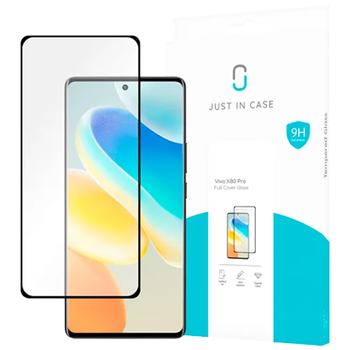 Just in Case Tempered Glass Edge To Edge Screen Protector vivo X80 Pro
