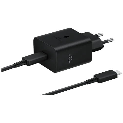 Samsung USB-C Fast Charger 45W + USB-C Cable Ep-T4510 Black