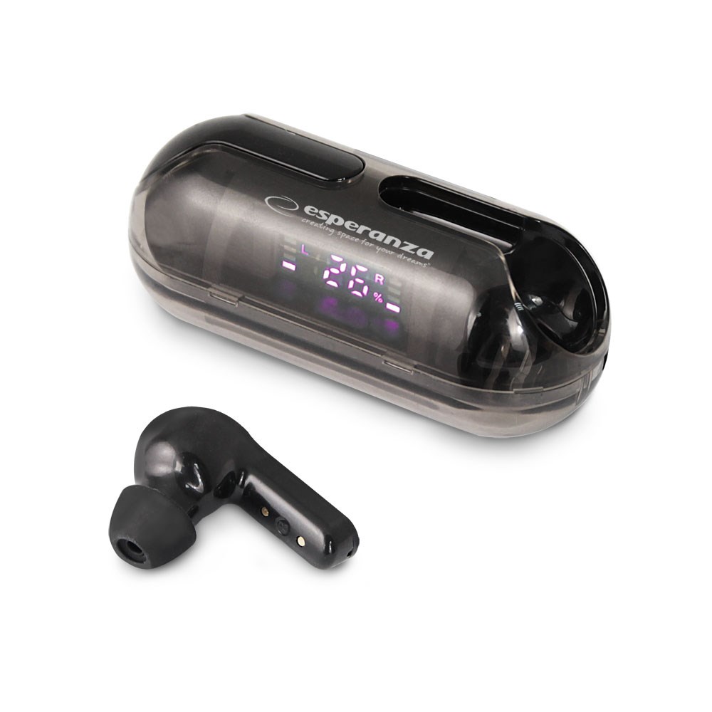 Esperanza EH239K Bluetooth In-Ear Headphone TWS Black Wireless
