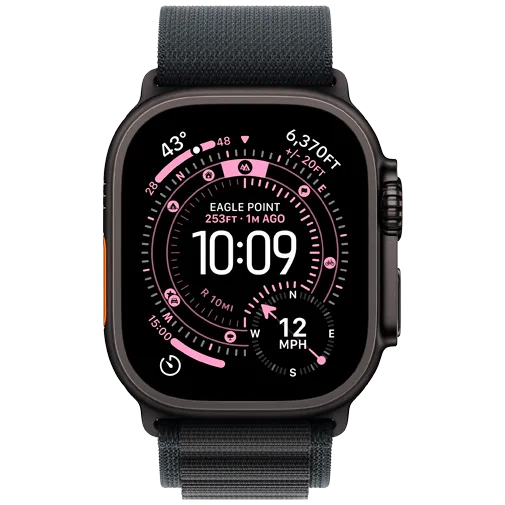 Apple Watch Ultra 3 49mm Black (Black Nylon Strap M)