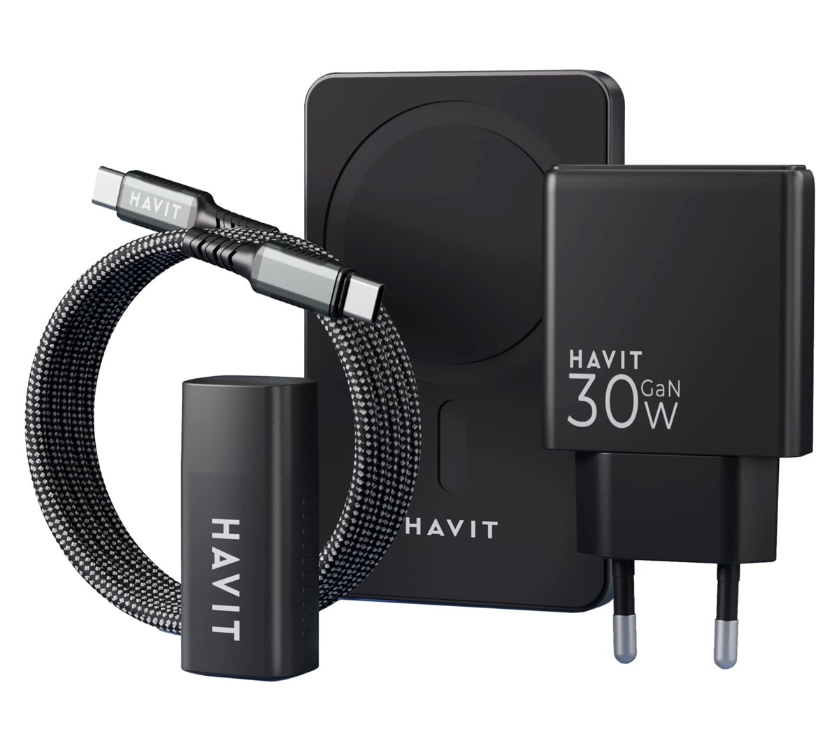 Havit charging kit 2024 gift kit EU Black, Grey