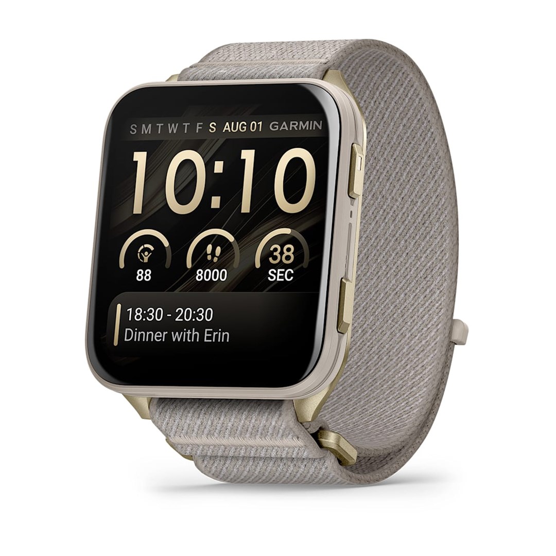 Garmin Venu X1 5.08 cm (2") AMOLED Digital 448 x 486 pixels Touchscreen Gold, Titanium Wi-Fi GPS (satellite) 010-02980-09 2 in