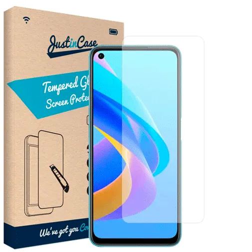 Just in Case Tempered Glass Clear Screen Protector OPPO A76