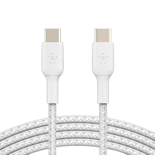 Belkin Boost Charge USB-C - USB-C Braided Cable 1 Meter White