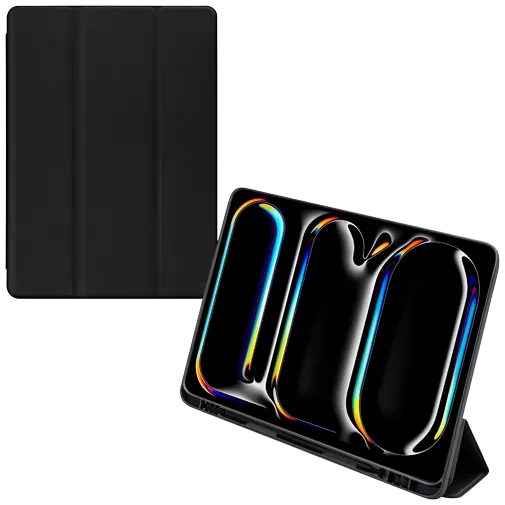 Mobilize PU-Leather Solid Folio Book Case Black Apple iPad Pro 2024/2025 13