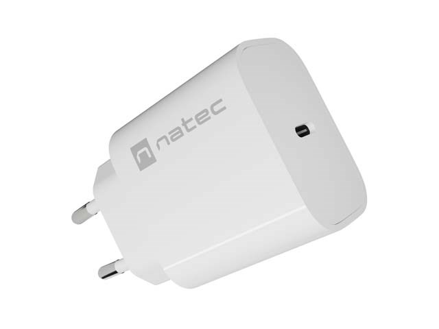 WALL CHARGER NATEC RIBERA 1X USB-C 20W WHITE
