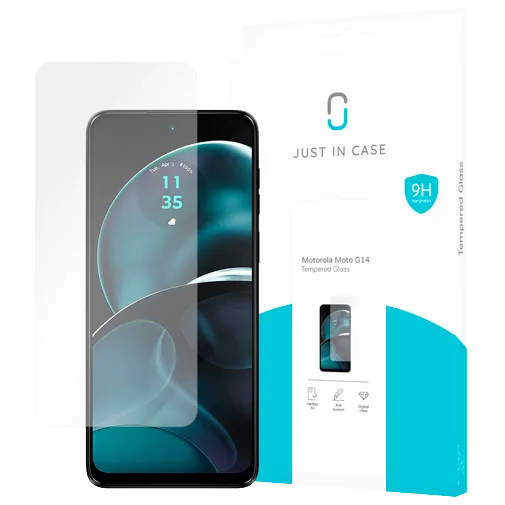 Just in Case Tempered Glass Clear Screen Protector Motorola Moto G14/G54/G54 Power