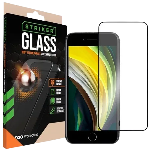 Striker D3O Tempered Glass Edge To Edge Screen Protector Apple iPhone 13 Pro Max/14 Plus
