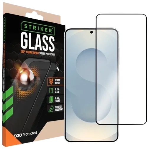 Striker D3O Tempered Glass Edge To Edge Screen Protector Samsung Galaxy S24 5G/S25 5G