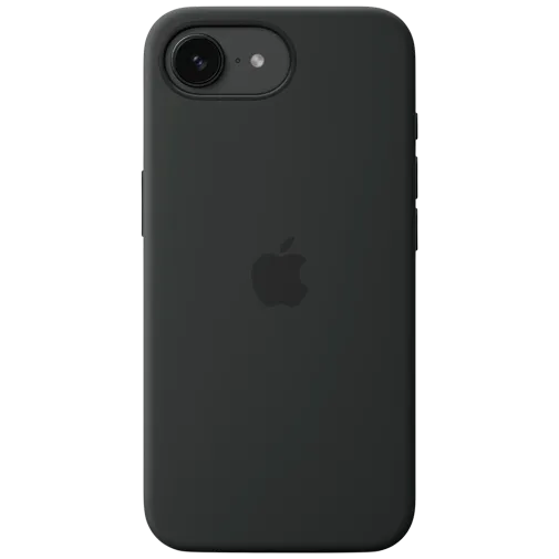Apple Silicone Back Cover Black Apple iPhone 16e
